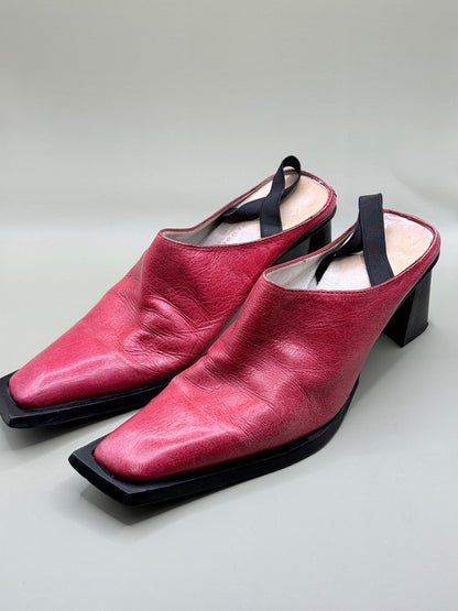 Briarwood Leather Mule Heels - Size 7