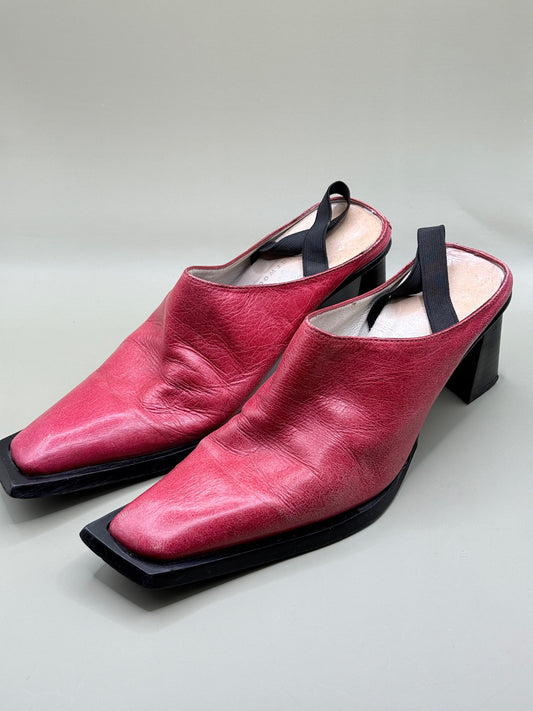 Briarwood Leather Mule Heels - Size 7