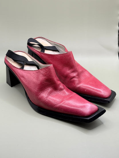 Briarwood Leather Mule Heels - Size 7