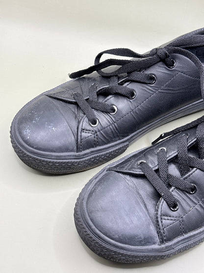 Pulp Black Lace-Up Casual Sneakers – Size 7
