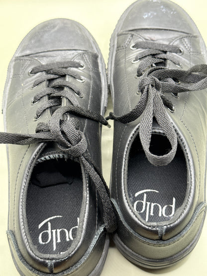 Pulp Black Lace-Up Casual Sneakers – Size 7