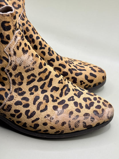 Limited Edition Chicago Boots – Leopard Print Ankle Boots – Women's Size 8