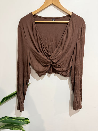 Shein Twist Front Crop Top Size 3XL