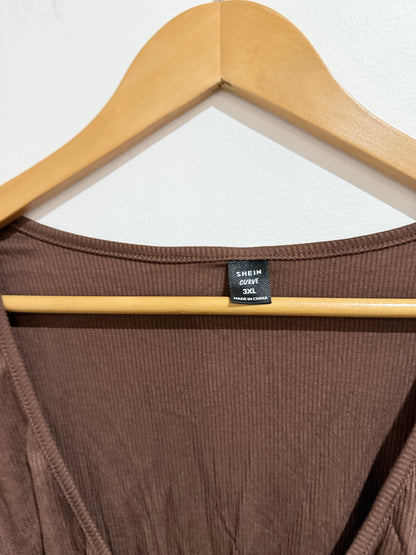 Shein Twist Front Crop Top Size 3XL