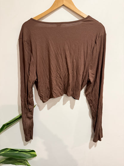 Shein Twist Front Crop Top Size 3XL