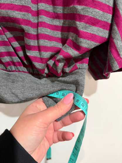 Agacpi.too Striped Off-the-shoulder Size U/Arm to U/Arm 36cm