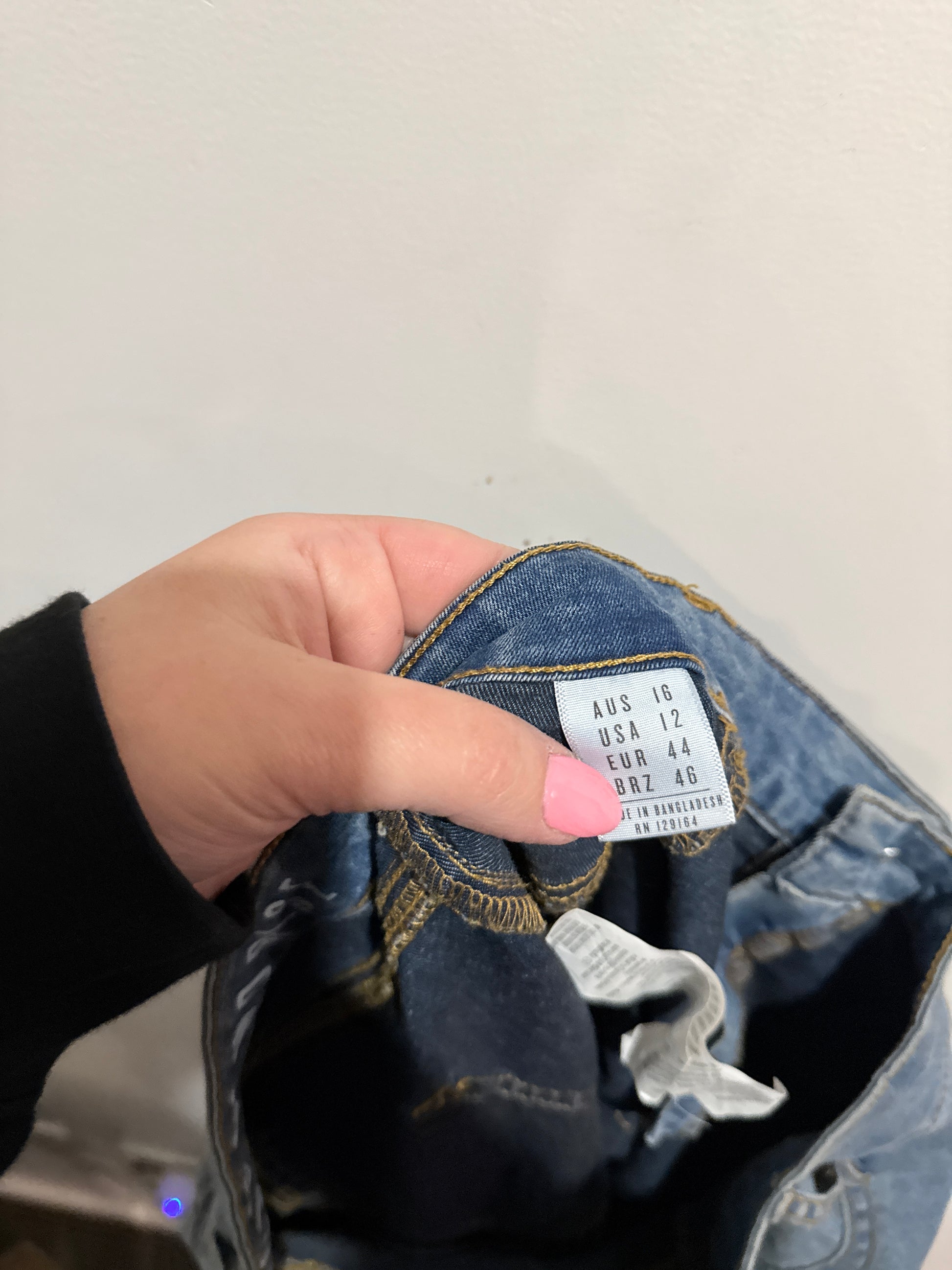 The Jegging Mid Rise Skinny Denim Jeans Size Waist 74cm