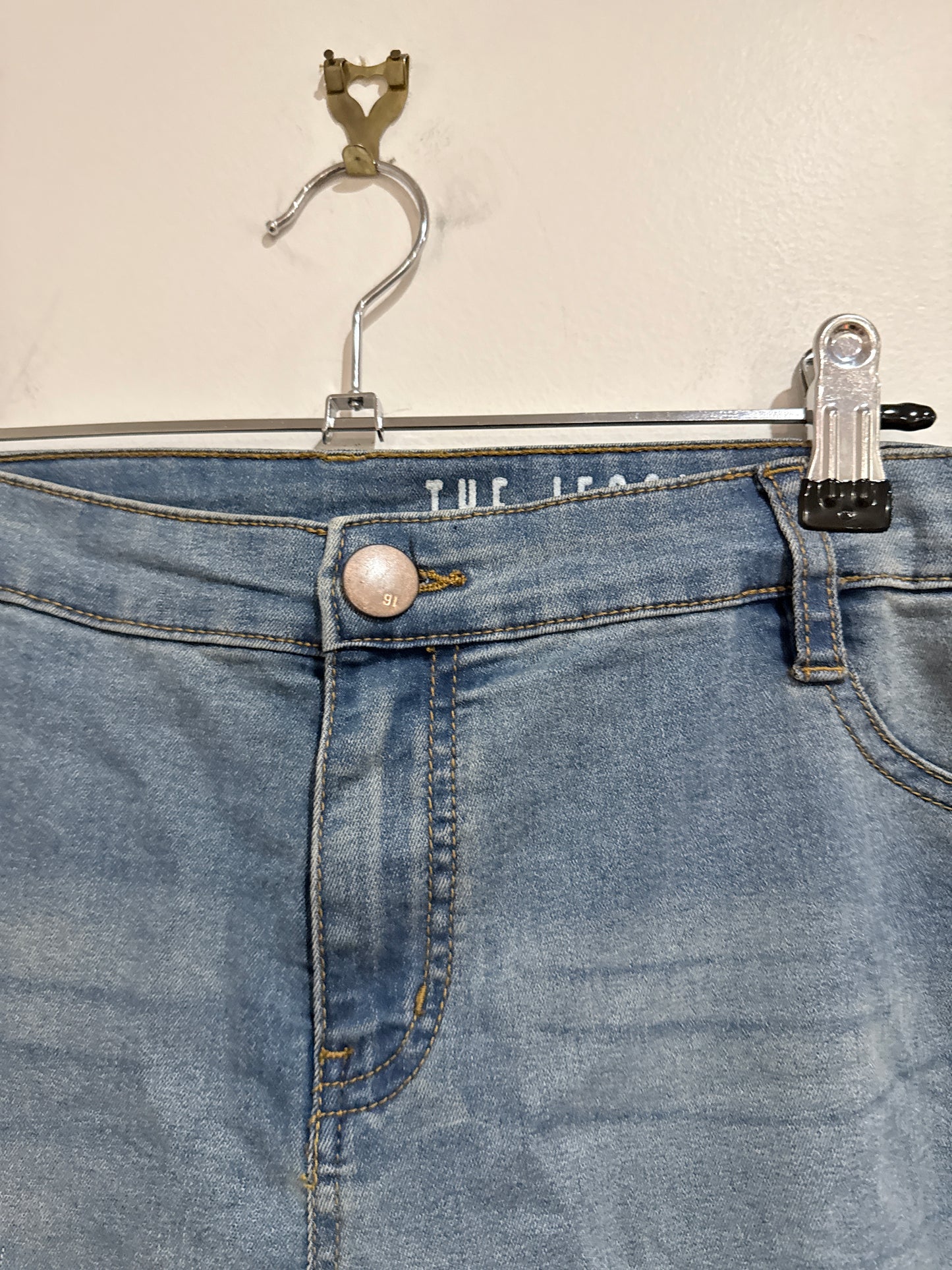 The Jegging Mid Rise Skinny Denim Jeans Size Waist 74cm