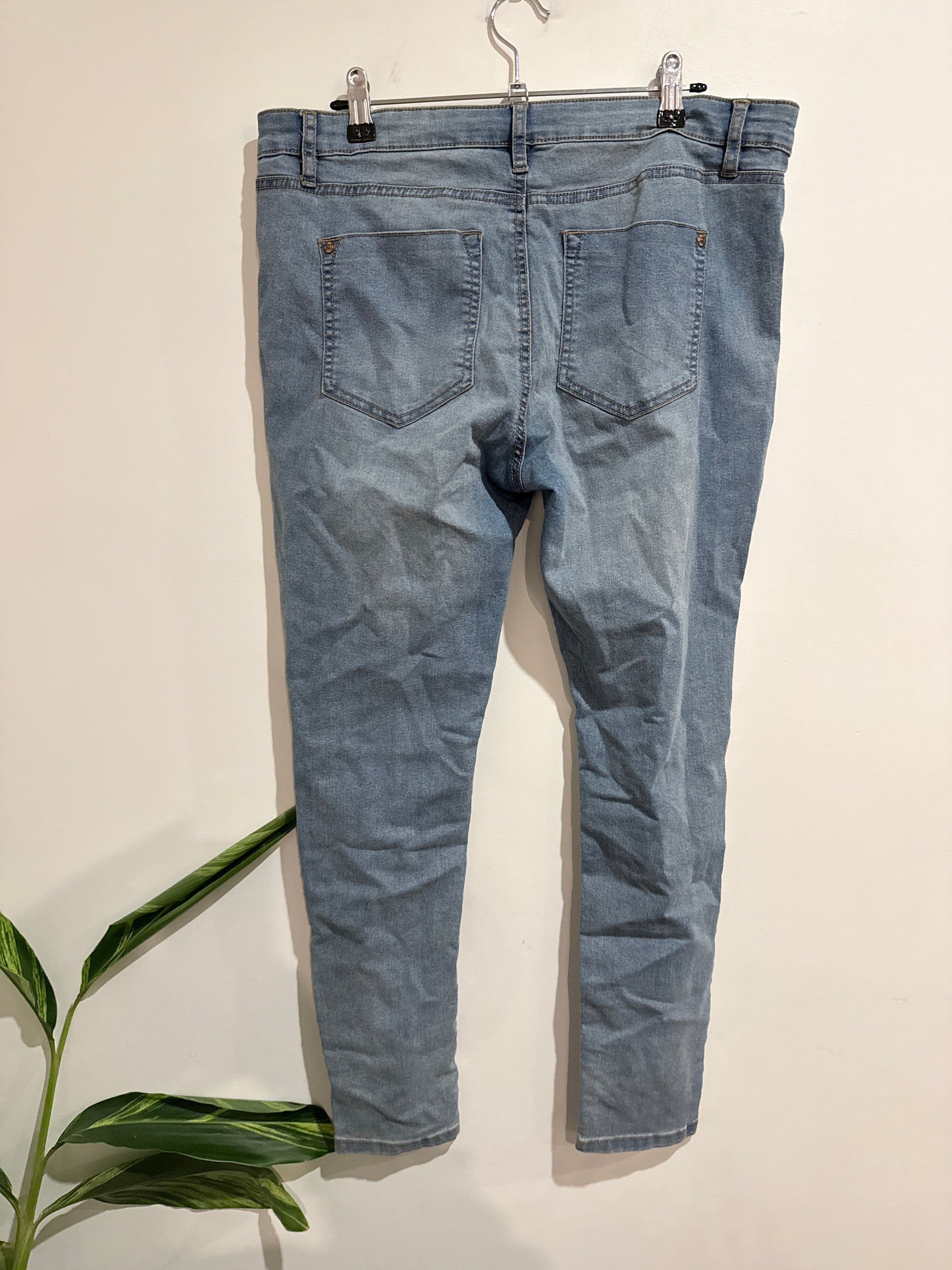 The Jegging Mid Rise Skinny Denim Jeans Size Waist 74cm