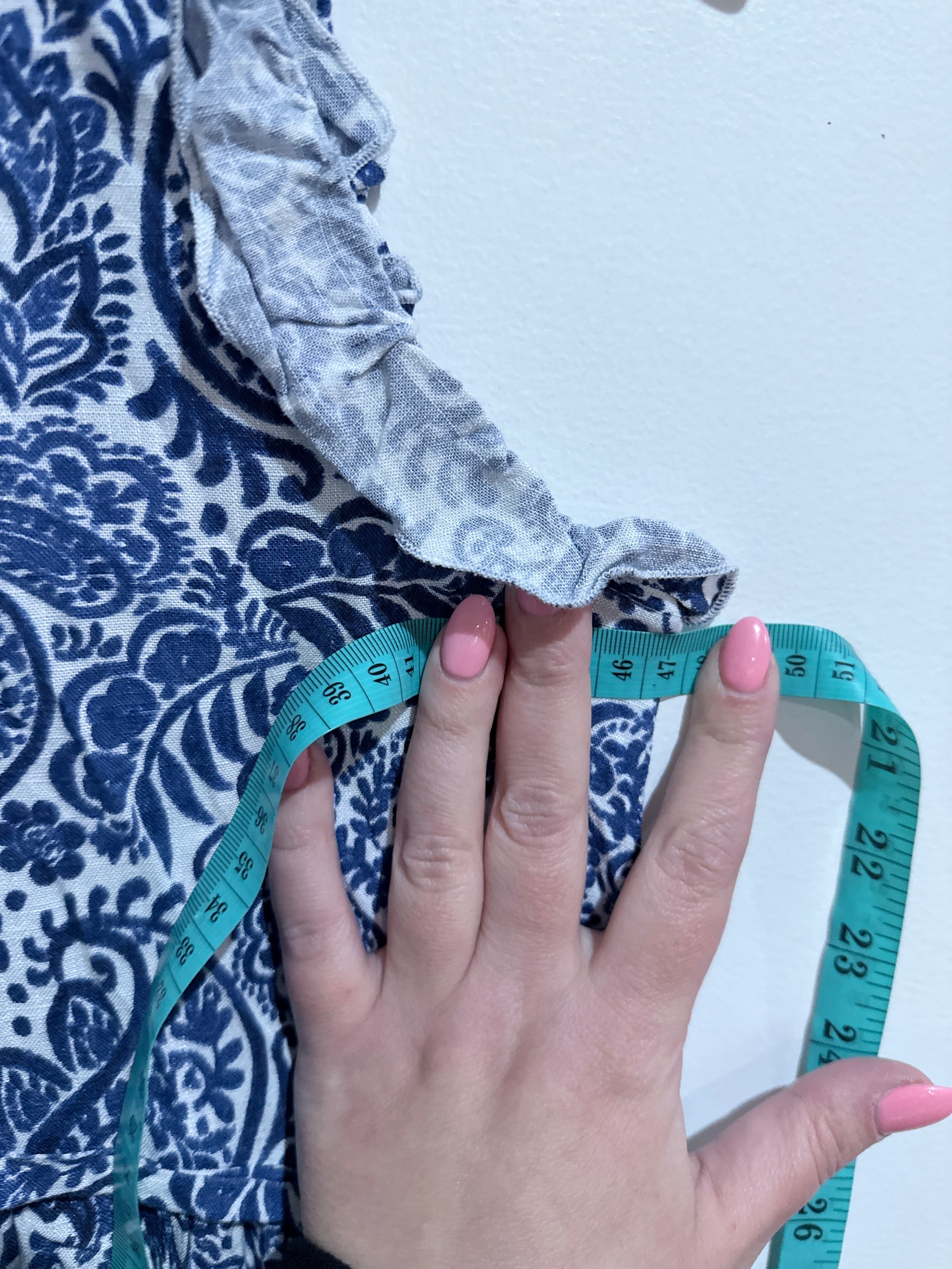 Paisley Print Dress Size U/Arm to U/Arm 47cm