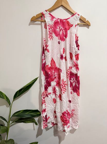 Totoka Floral Pattern Sleeveless Dress Size U/Arm to U/Arm 48cm