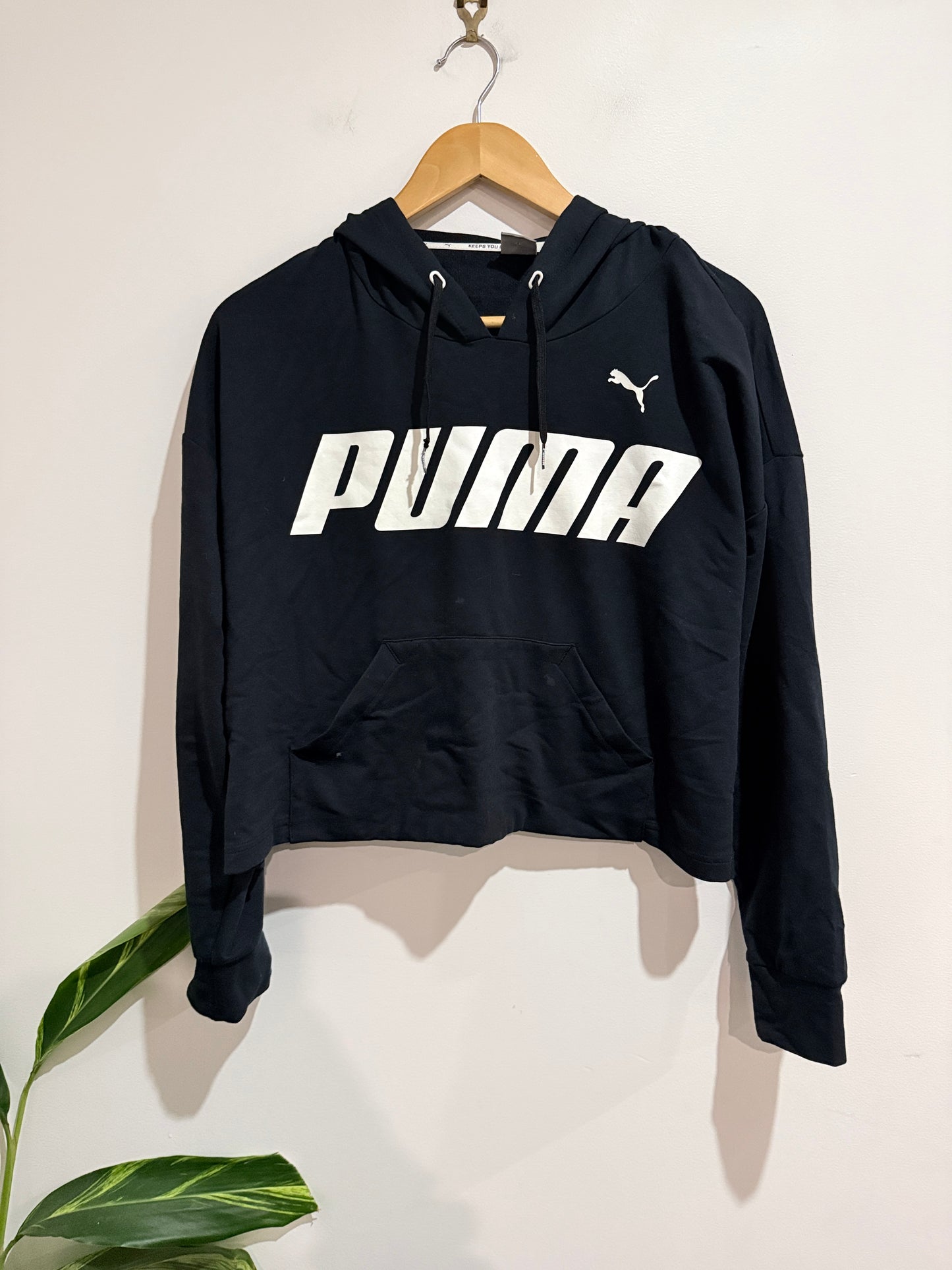 Puma Cropped Hoodie Size L