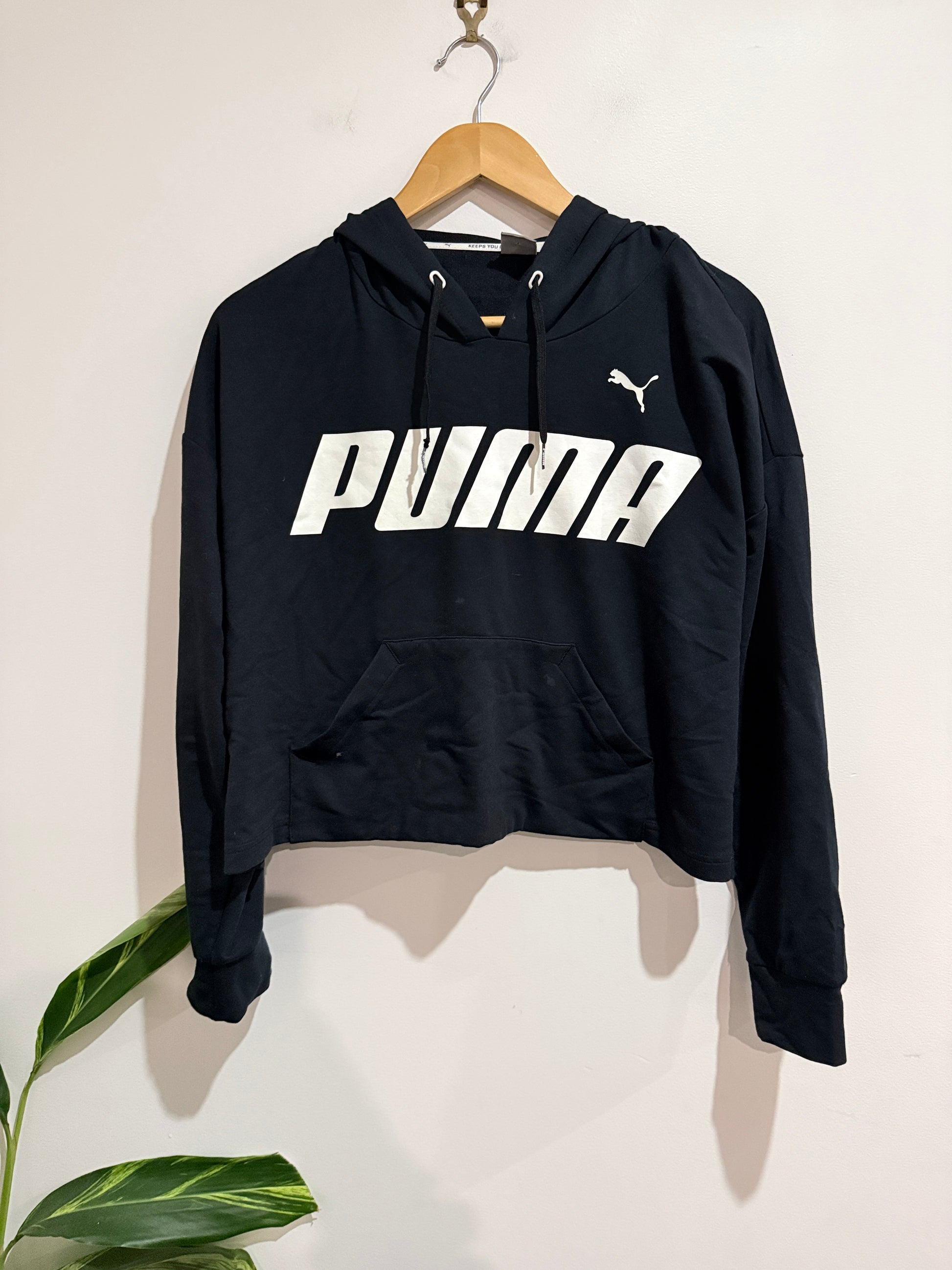 Puma Cropped Hoodie Size L