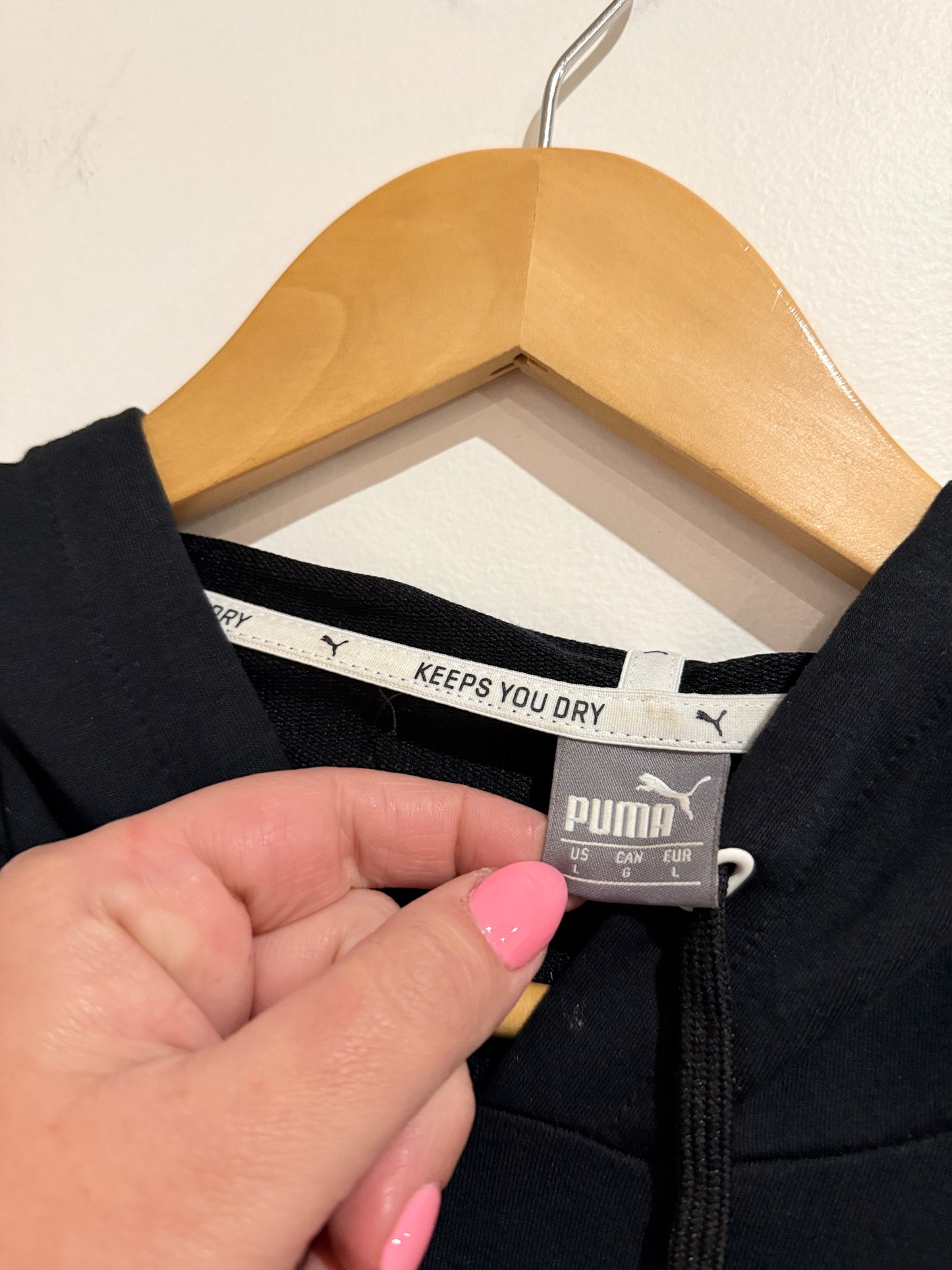 Puma Cropped Hoodie Size L