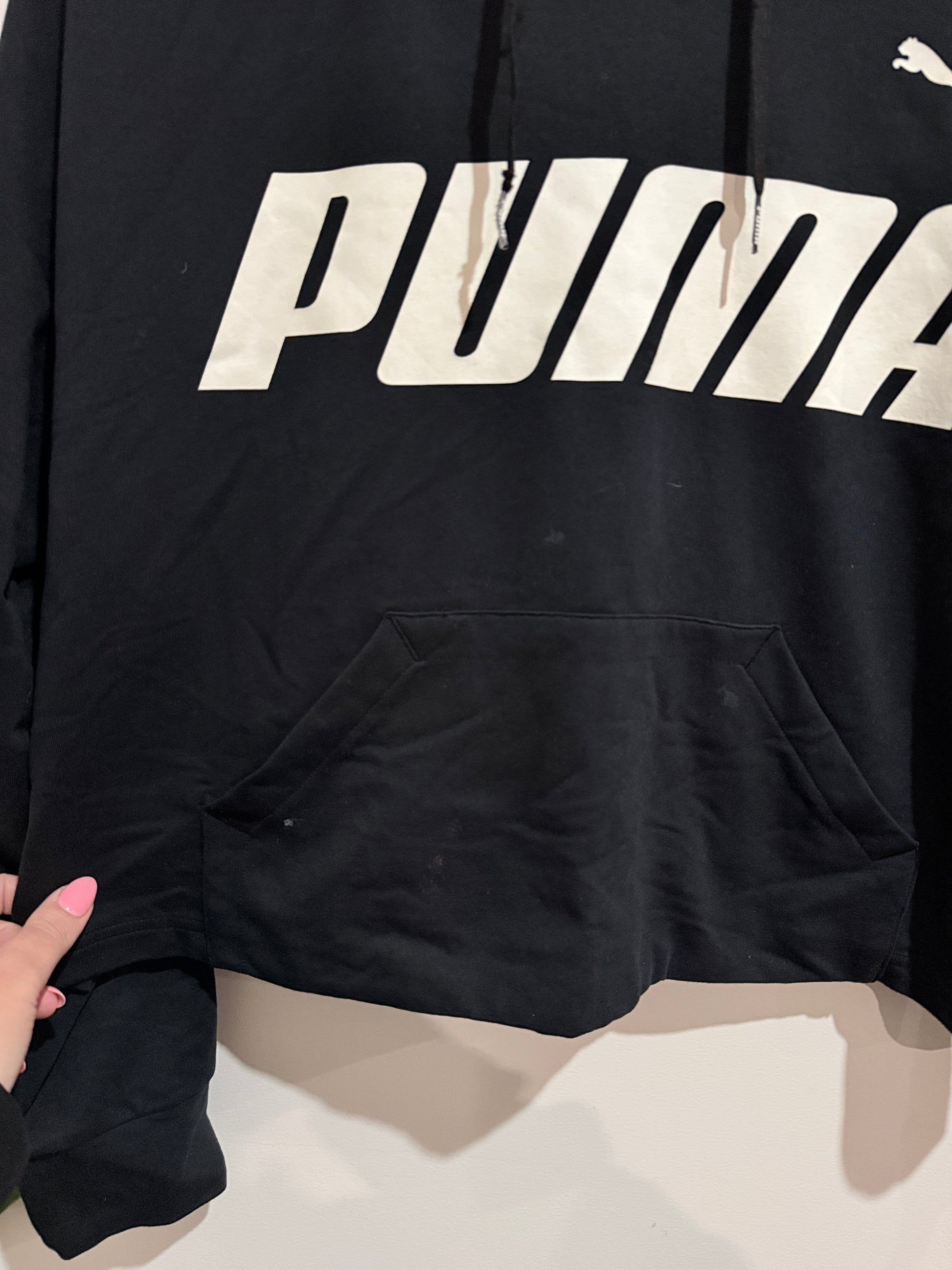 Puma Cropped Hoodie Size L