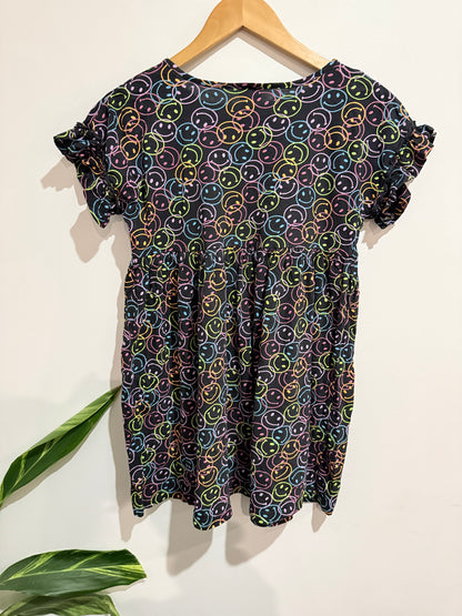 Brand Unknown Short-sleeve Smock Top Size U/Arm to U/Arm 43cm | L 71cm