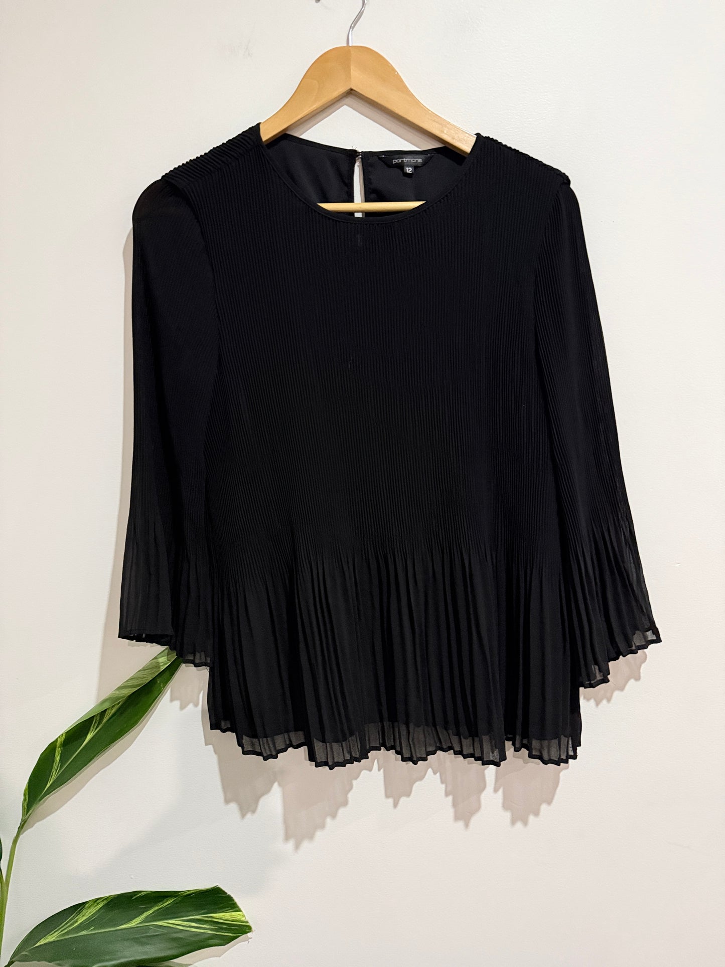 Portmons Plissé Pleated Top Size 12