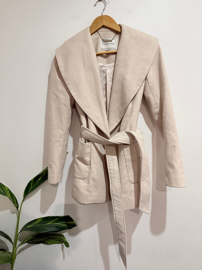 Forever New Short Wrap Coat Size 6