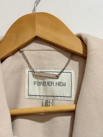 Forever New Short Wrap Coat Size 6
