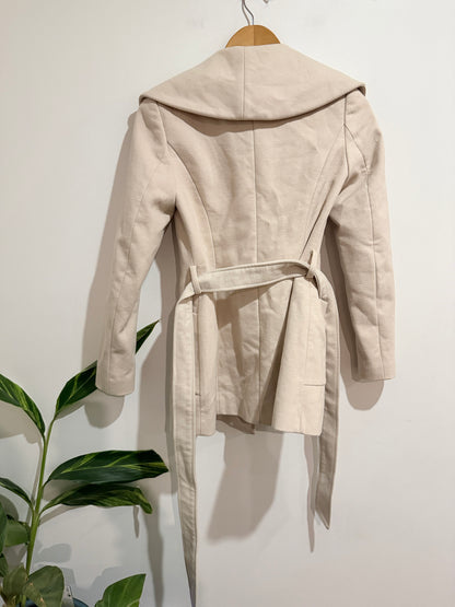 Forever New Short Wrap Coat Size 6