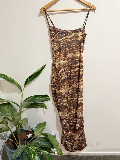 Pretty Little Thing Cowl Neck Maxi Dress Size 8