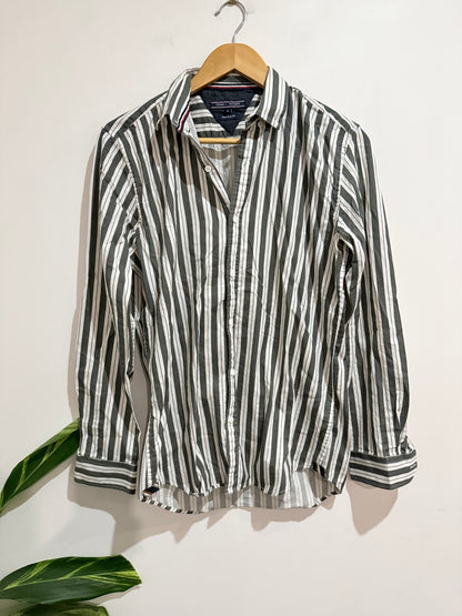Tommy Hilfiger Vertical Striped Long-sleeve Shirt Size M