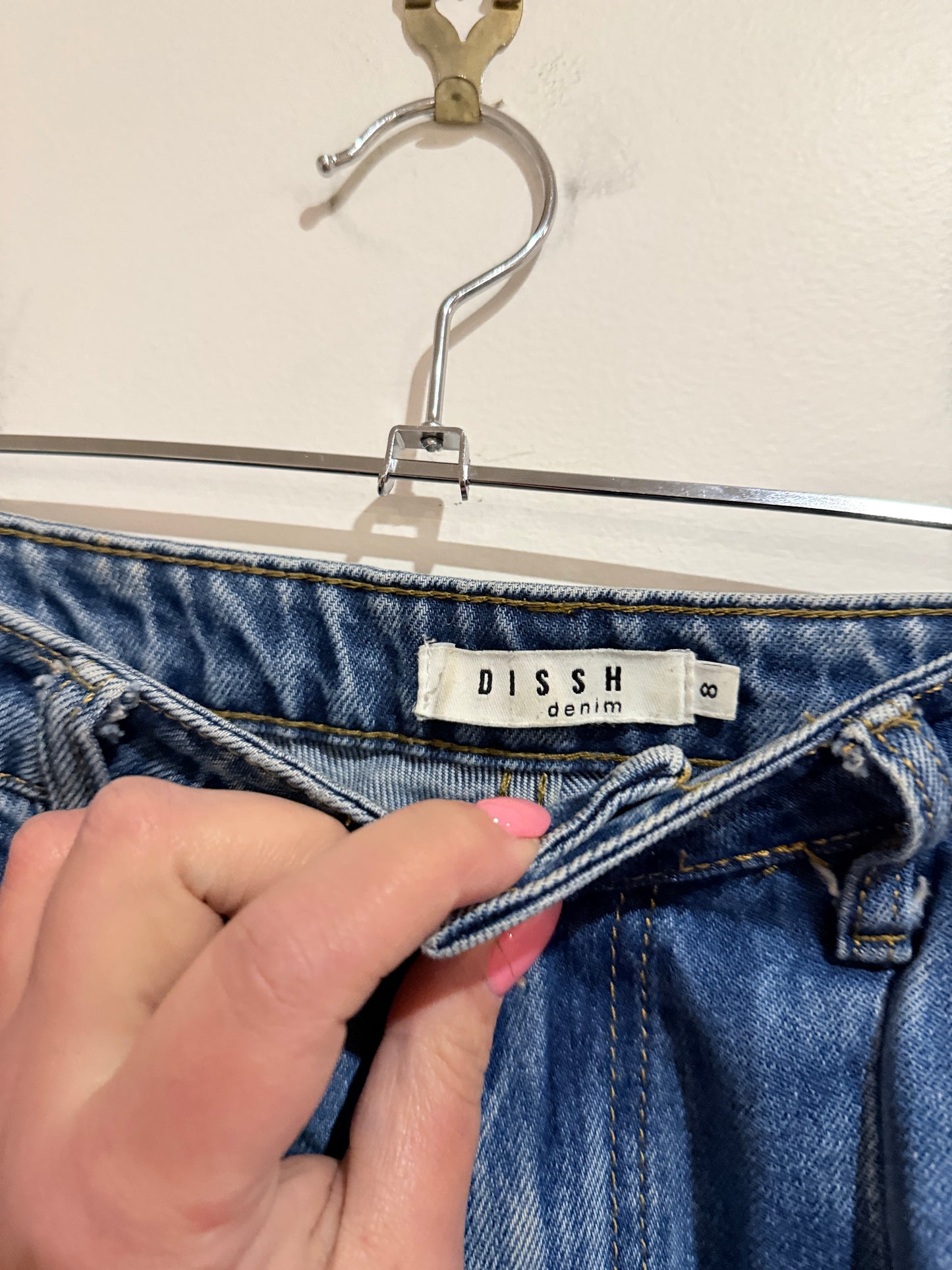Dissh Denim Wide-leg Jeans Size 8