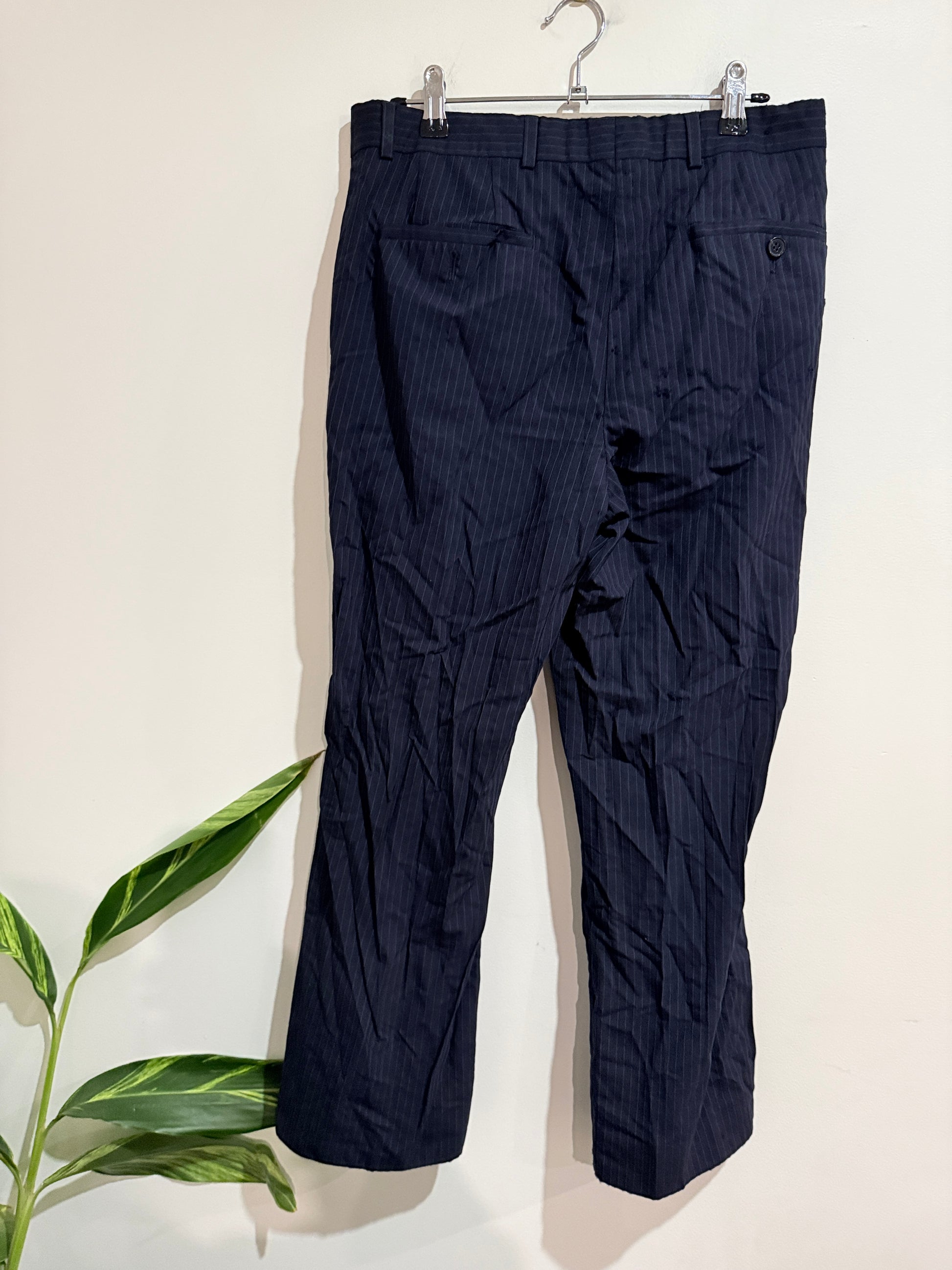 Dormeuil Pinstripe Pants Size Waist 80cm