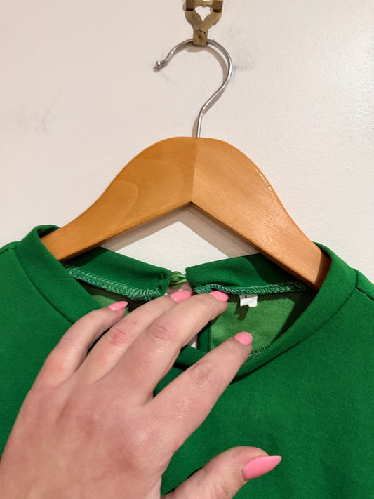 Brand Unknown Three-quarter Puff Sleeves Shirt Size U/Arm to U/Arm 50cm | L:56cm