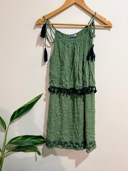 People Challis Mini Dress Size M