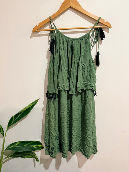 People Challis Mini Dress Size M