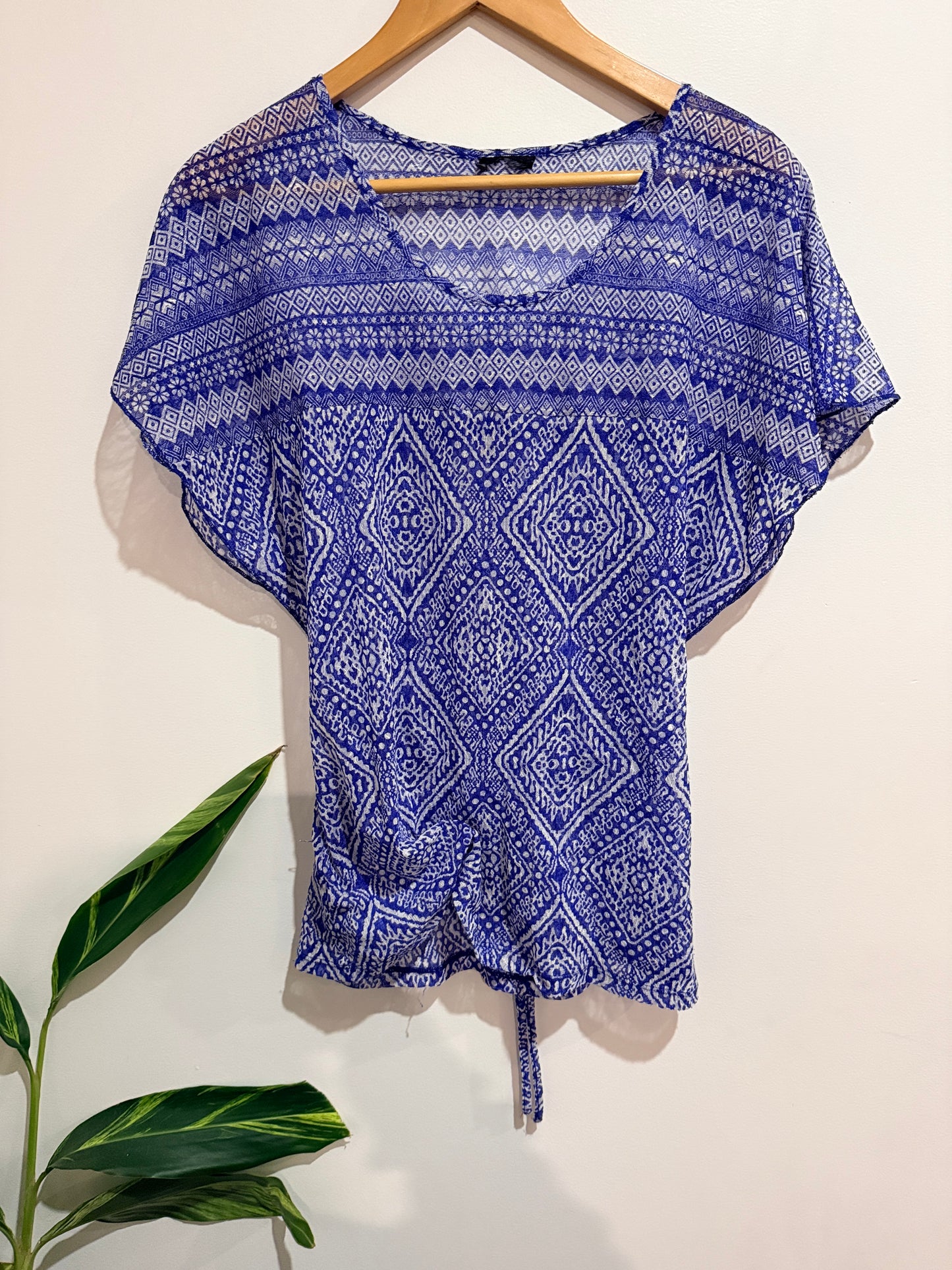 Brand Unknown Short-sleeve Tunic Top Size U/Arm to U/Arm 46cm