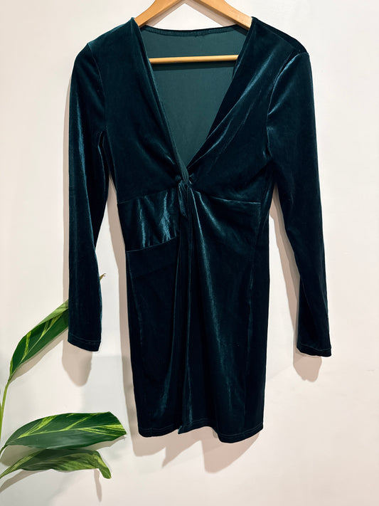 Velvet Mini Dress Size U/Arm to U/Arm 42cm