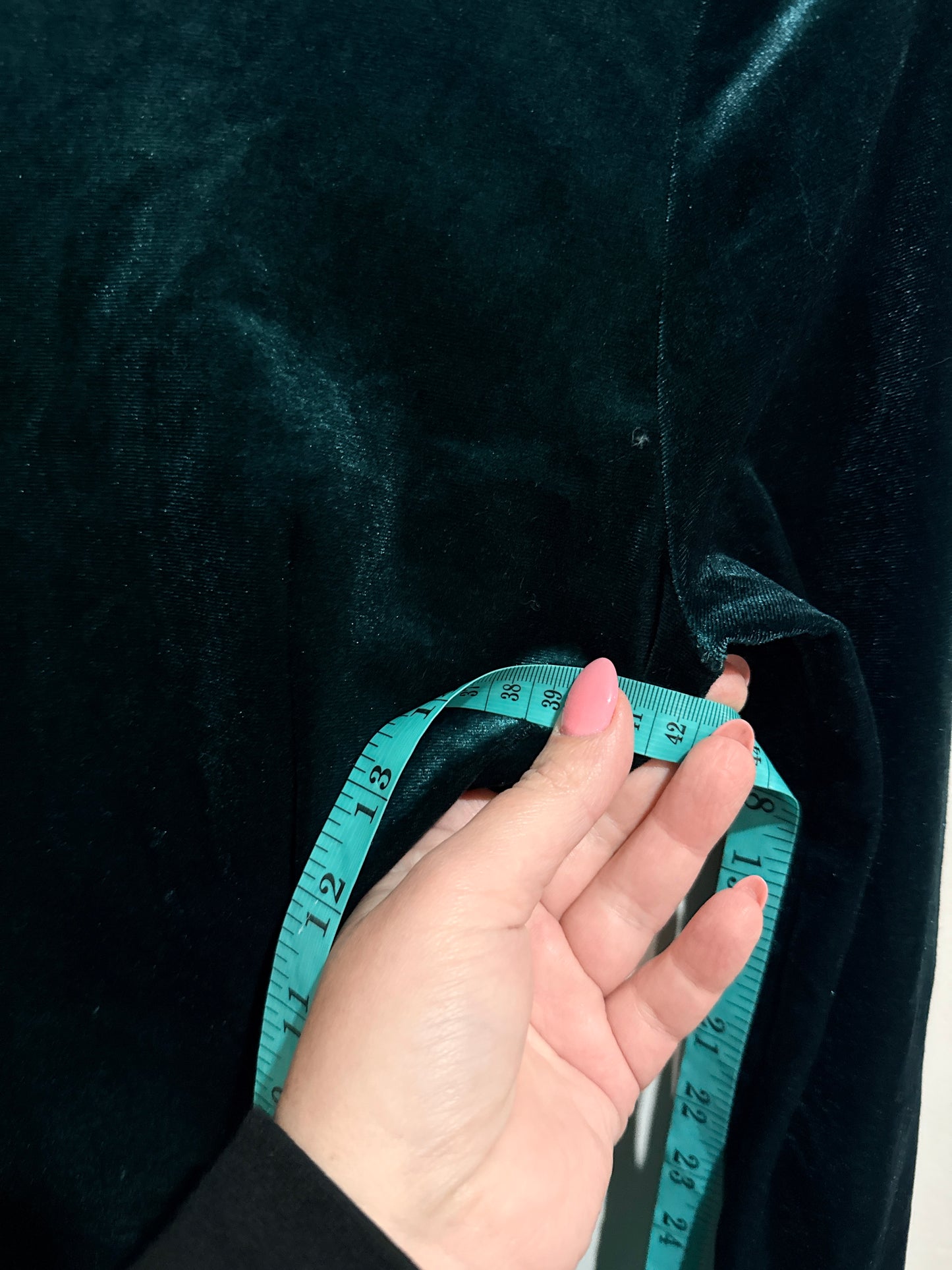 Velvet Mini Dress Size U/Arm to U/Arm 42cm
