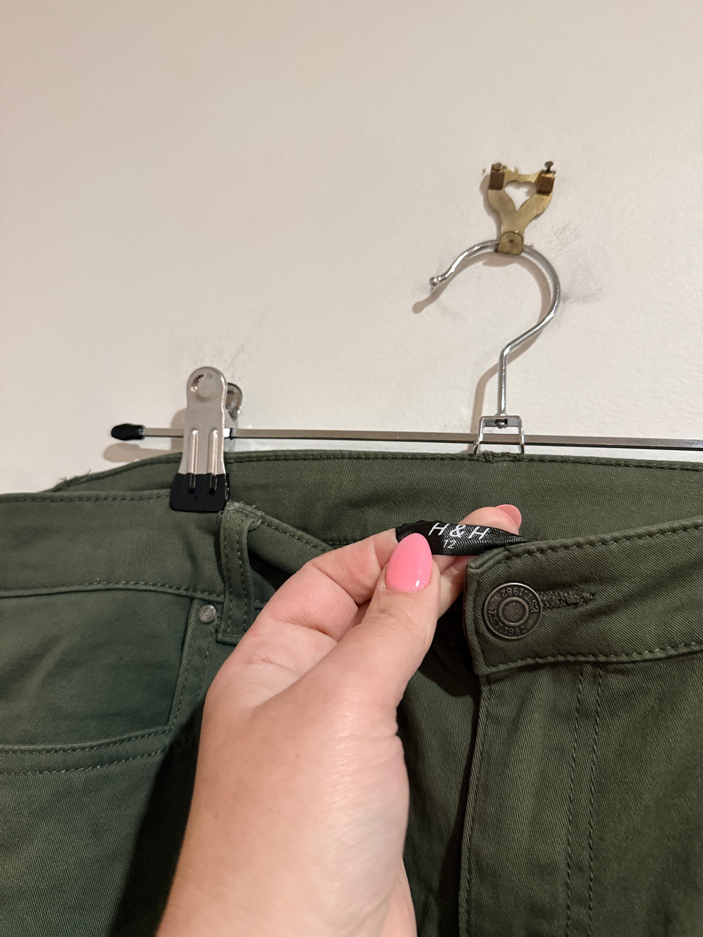 H & H Cargo Jogger Pants Size 12
