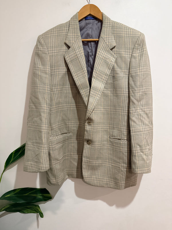 Selon Menswear Plaid Blazer Size 48 | 180/96A | U/Arm to U/Arm 53cm