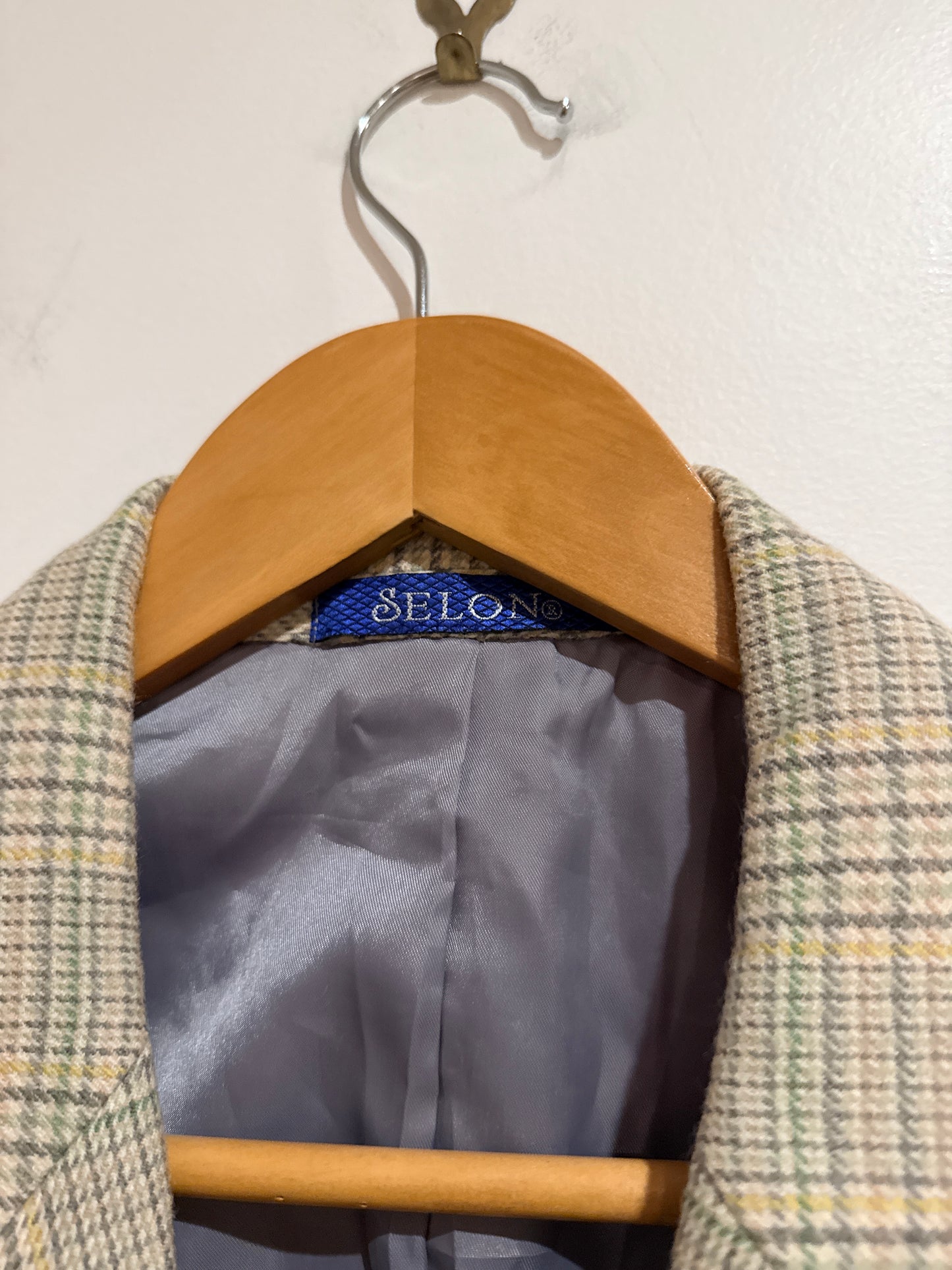 Selon Menswear Plaid Blazer Size 48 | 180/96A | U/Arm to U/Arm 53cm