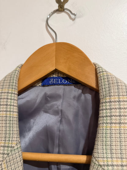Selon Menswear Plaid Blazer Size 48 | 180/96A | U/Arm to U/Arm 53cm