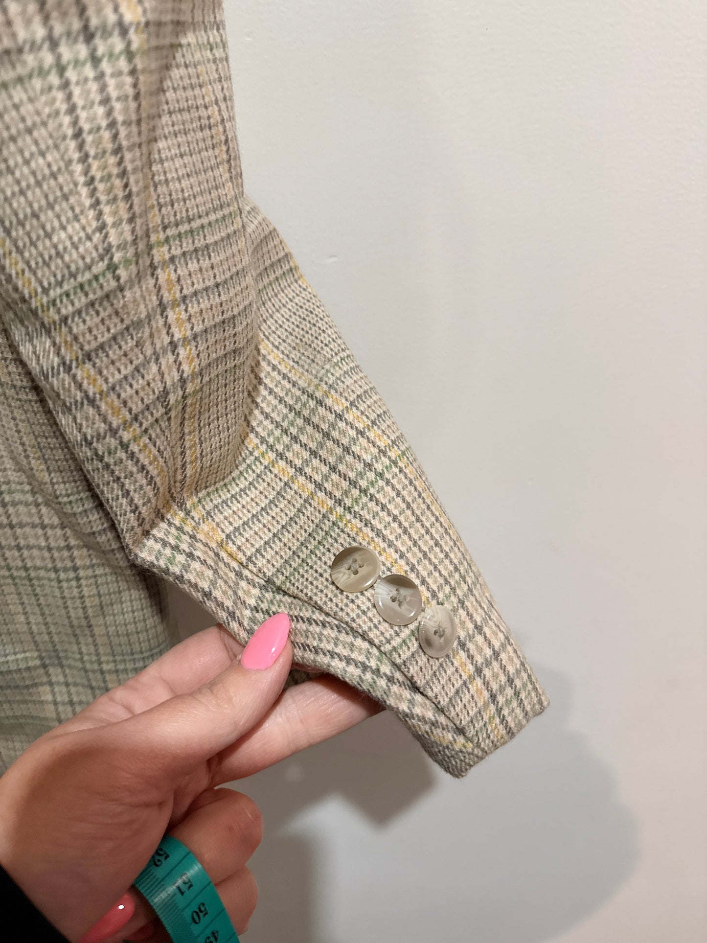 Selon Menswear Plaid Blazer Size 48 | 180/96A | U/Arm to U/Arm 53cm