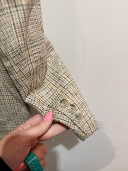 Selon Menswear Plaid Blazer Size 48 | 180/96A | U/Arm to U/Arm 53cm