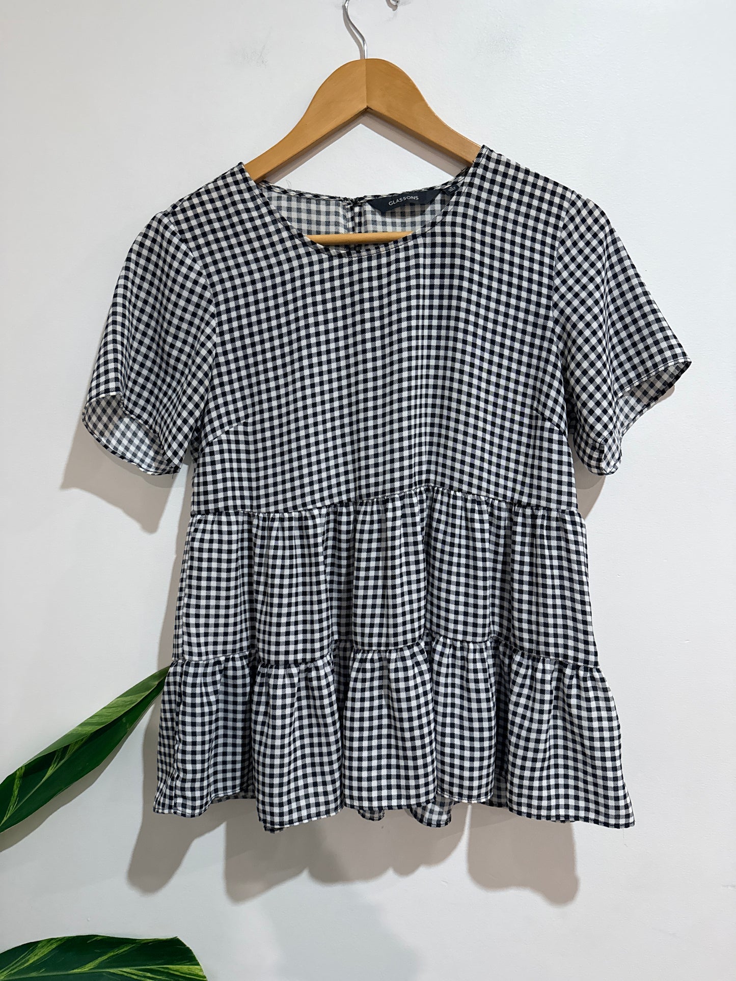 Glassons Gingham Smock Dress Size 8