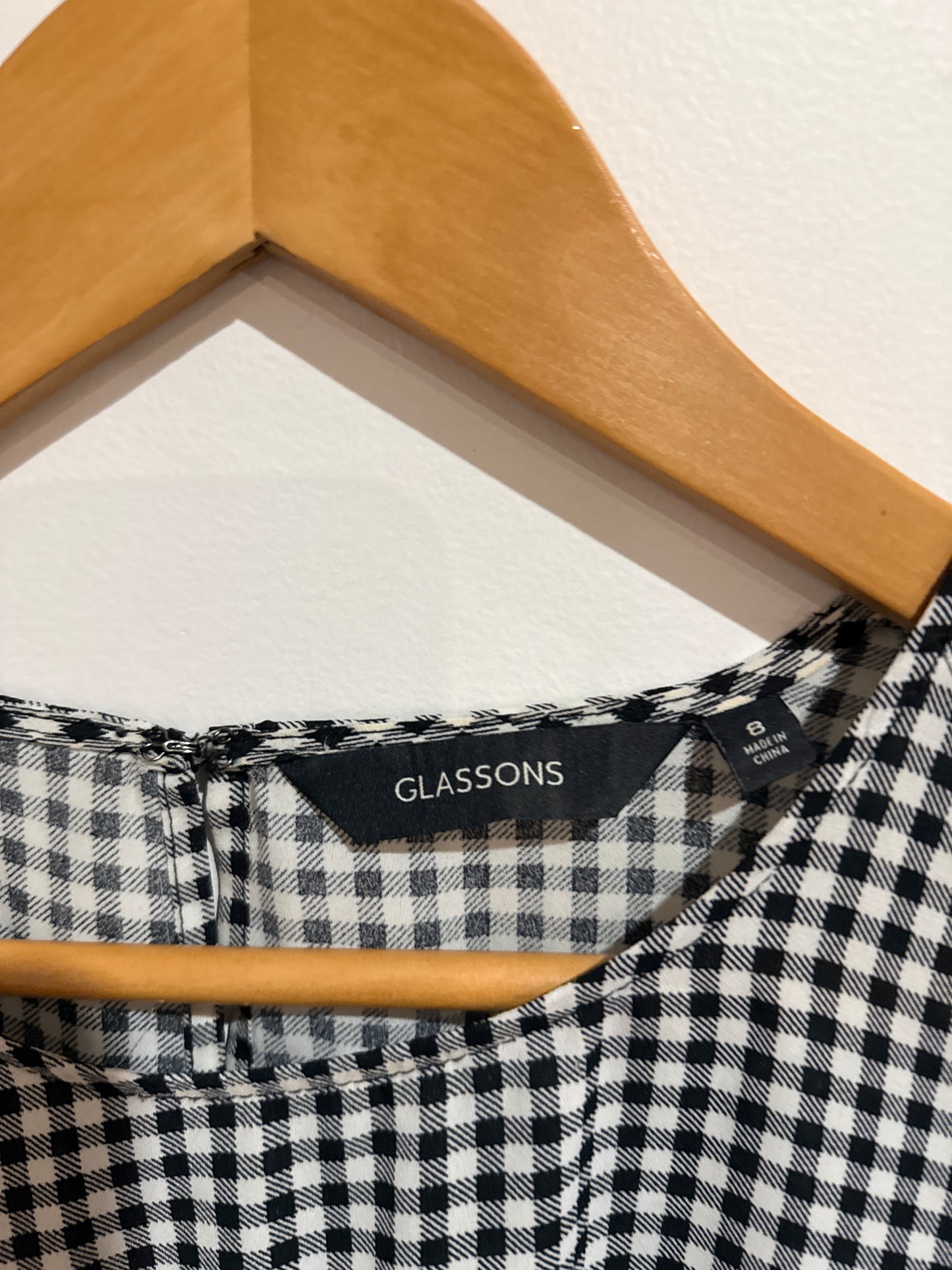 Glassons Gingham Smock Dress Size 8