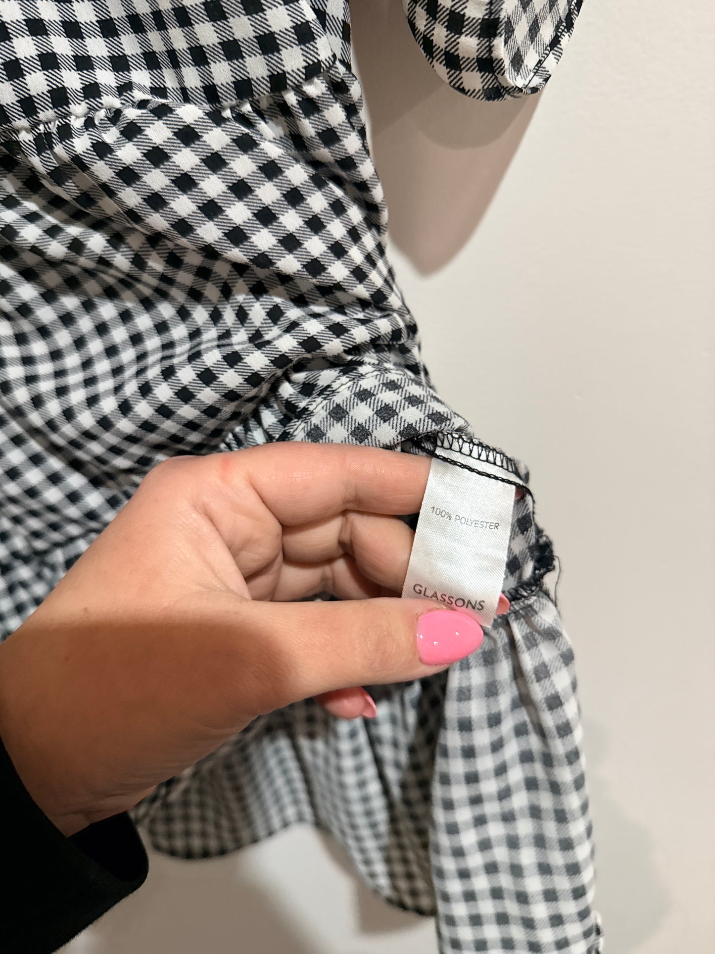 Glassons Gingham Smock Dress Size 8