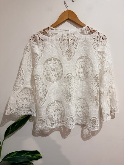Whistle Lace Top Size U/Arm to U/Arm 48cm