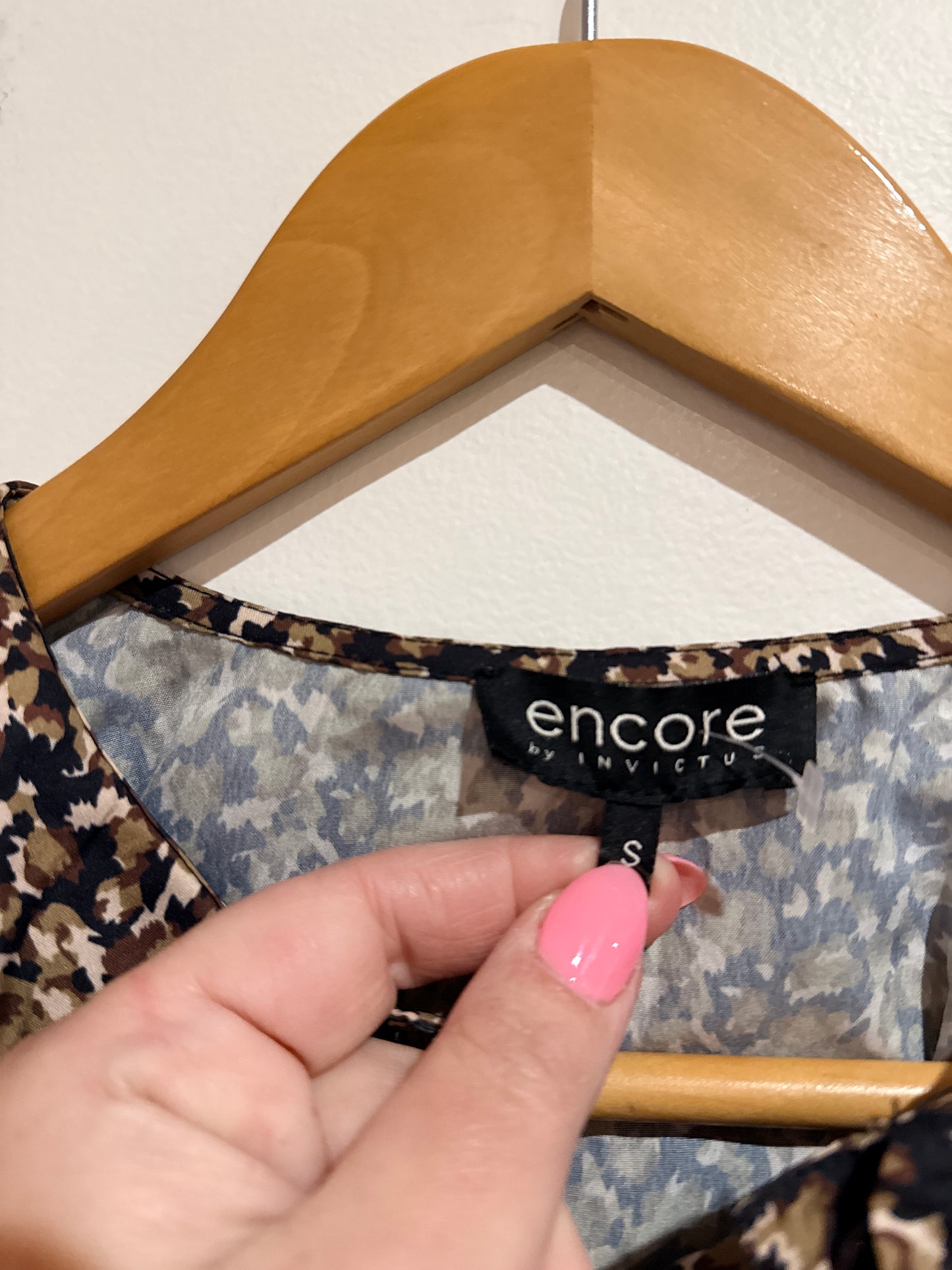 Encore Ditsy Floral Print Shirt Size S