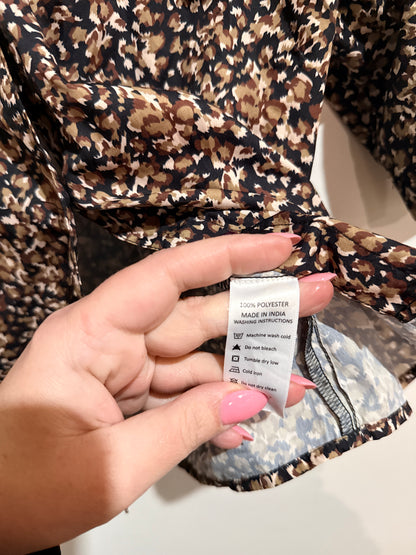 Encore Ditsy Floral Print Shirt Size S