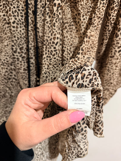 Jetblonde Leopard Print Shirt Size 10