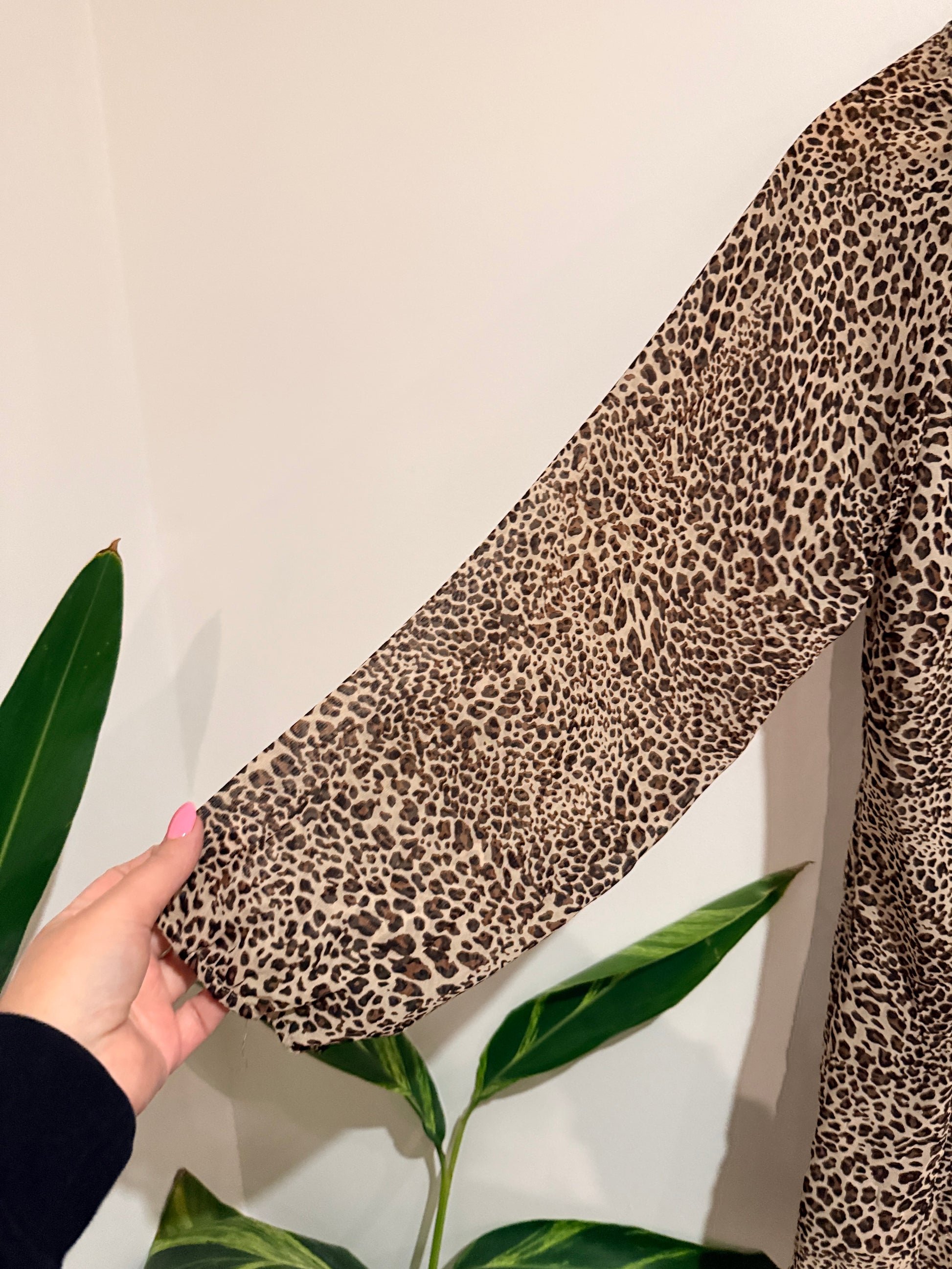 Jetblonde Leopard Print Shirt Size 10