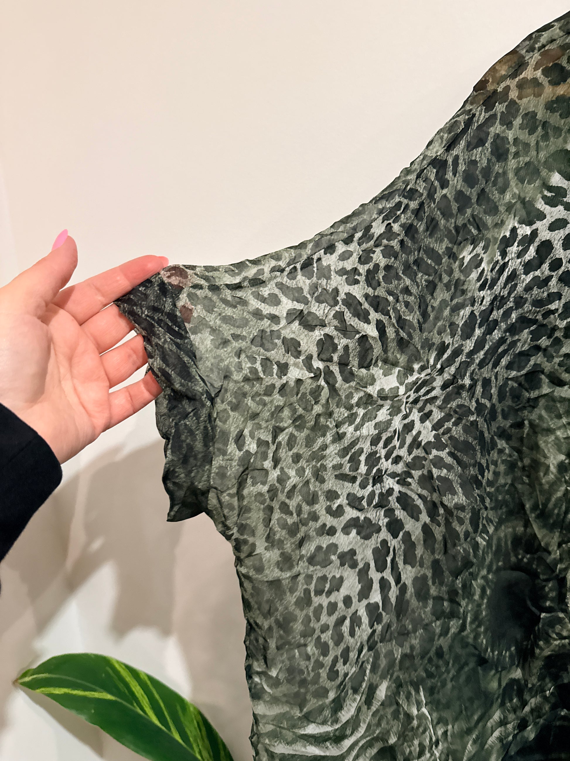 Fay Thorburn Leopard-print Kaftan Top