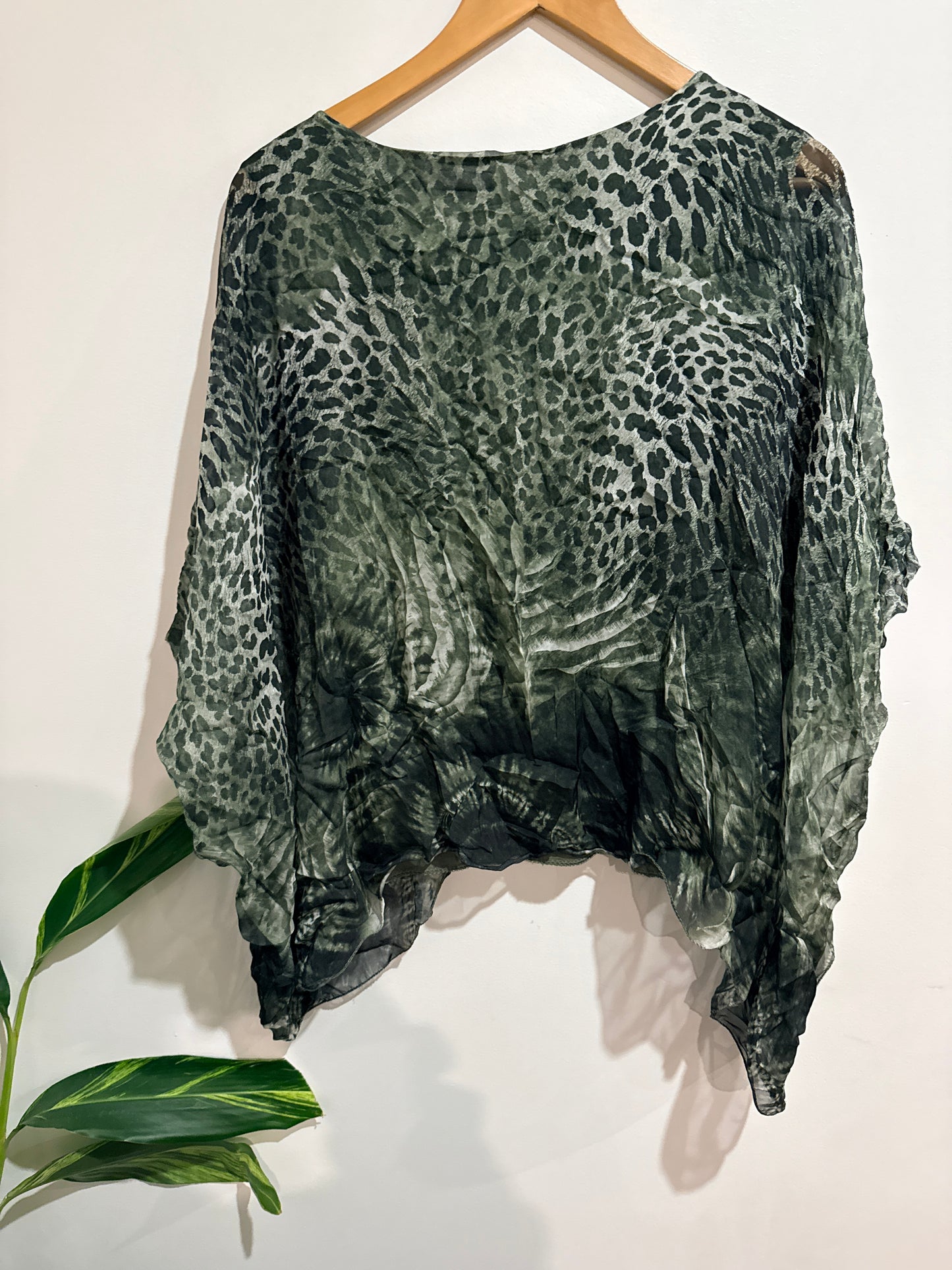 Fay Thorburn Leopard-print Kaftan Top